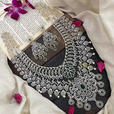 Vriksham Bridal Elegant Design American Diamond Long Neckpiece-G20234